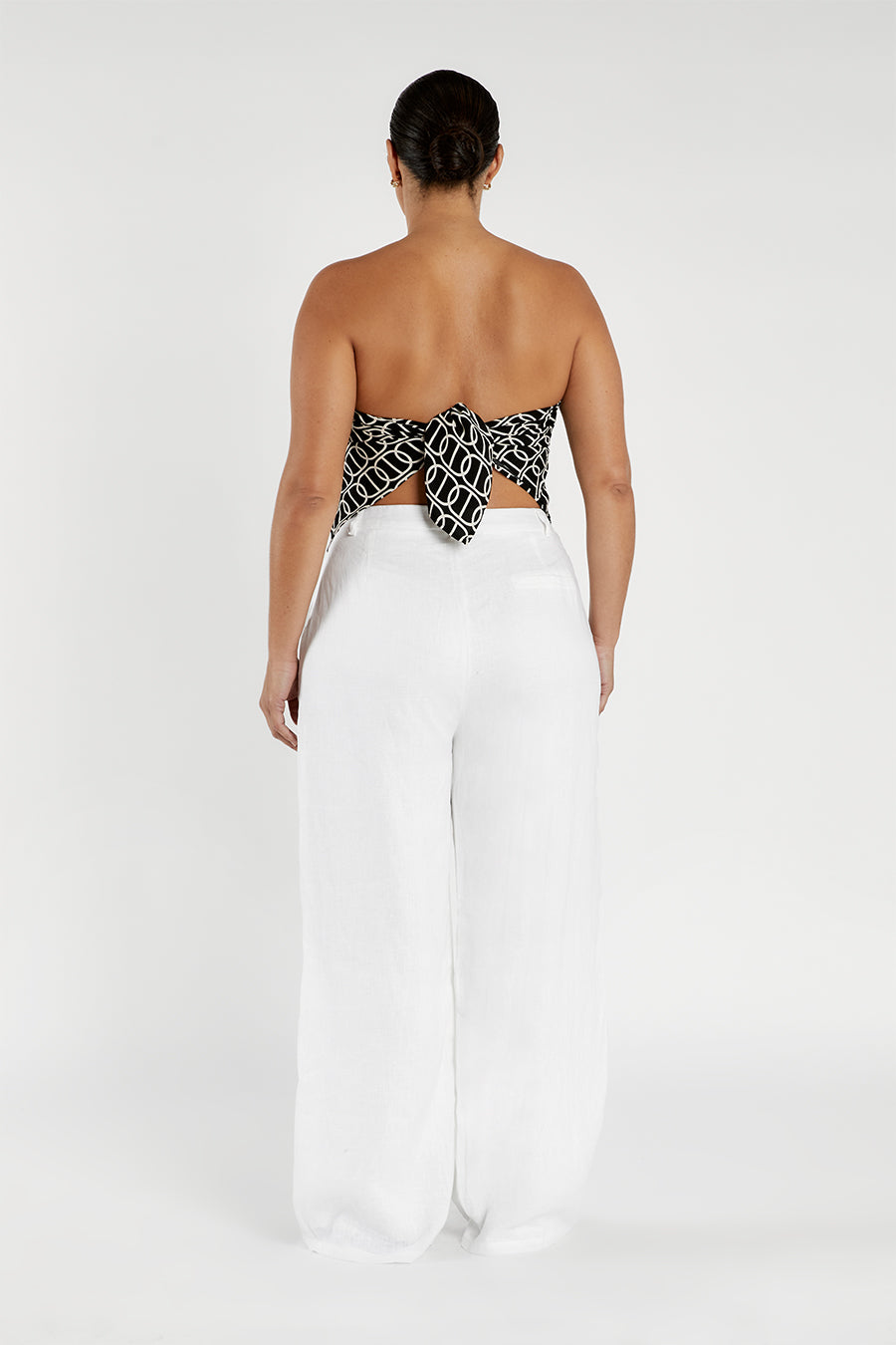 IZZIE CHAIN PRINTED SCARF TOP