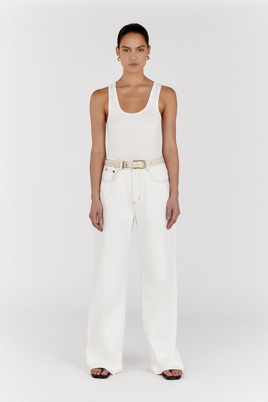 SANCIA THE ANIKA BELT OFF WHITE