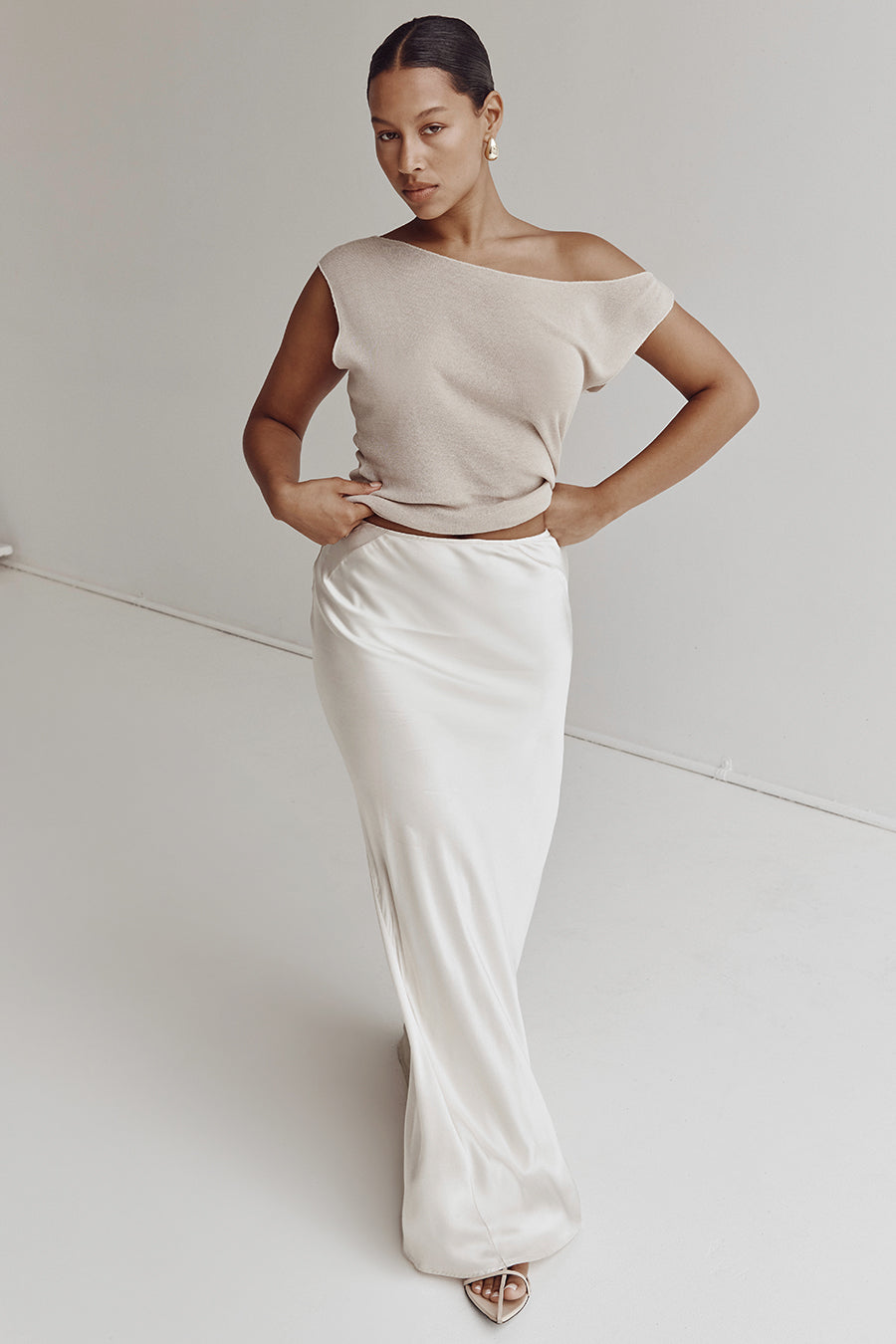 JUNIE NATURAL KNIT TOP