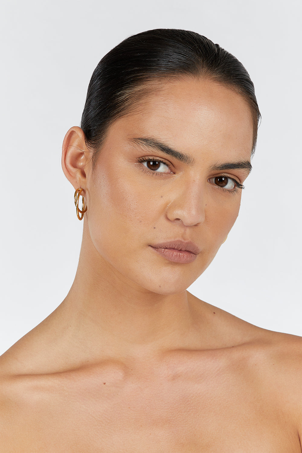 PORTER HARMONY GOLD HOOP EARRINGS