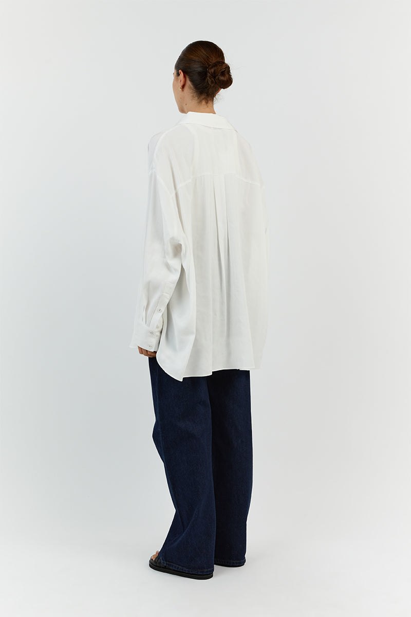 ELLISON WHITE OVERSIZED SHIRT