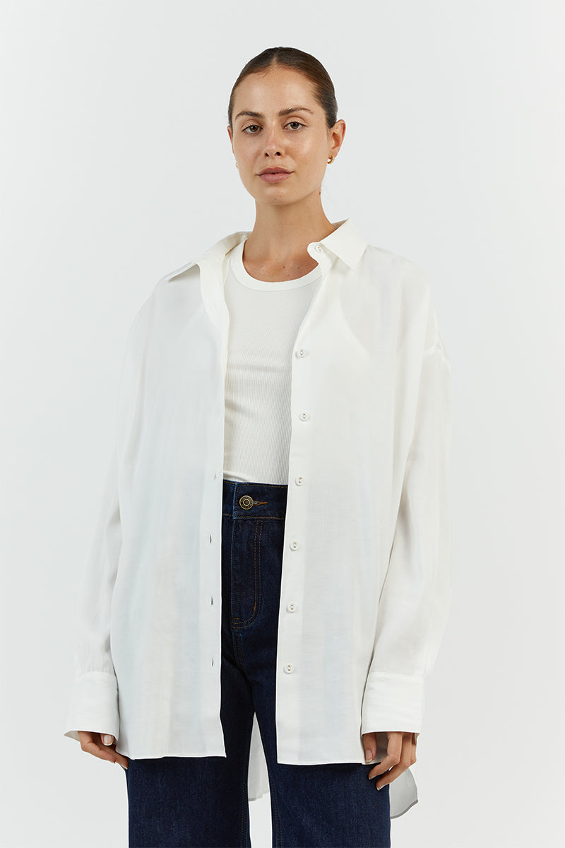 ELLISON WHITE OVERSIZED SHIRT