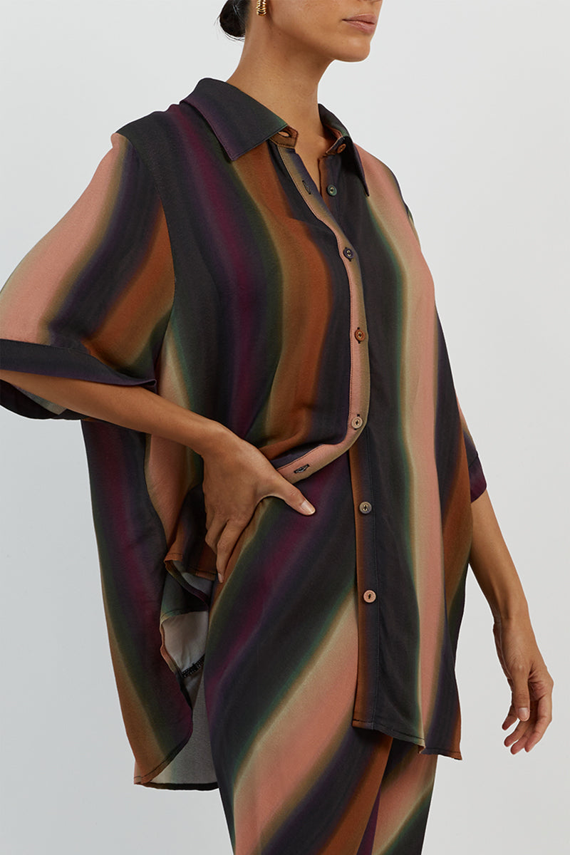 LULU OMBRE BIAS CUT PANT