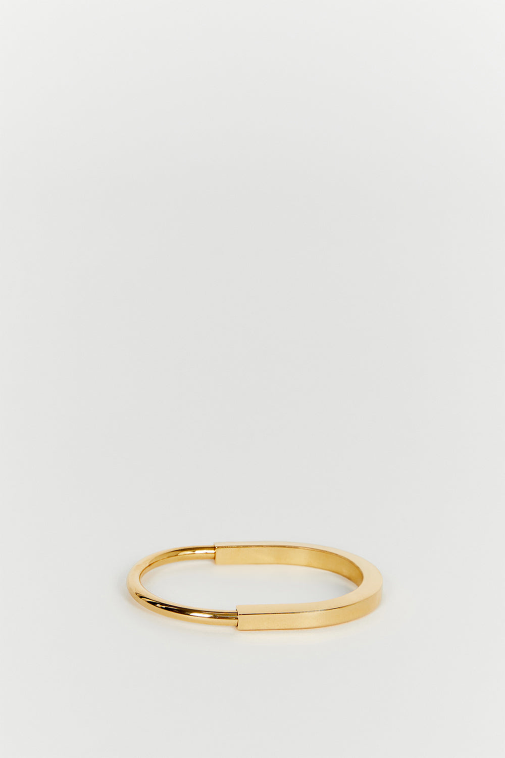 PORTER DISC LOCK GOLD BANGLE