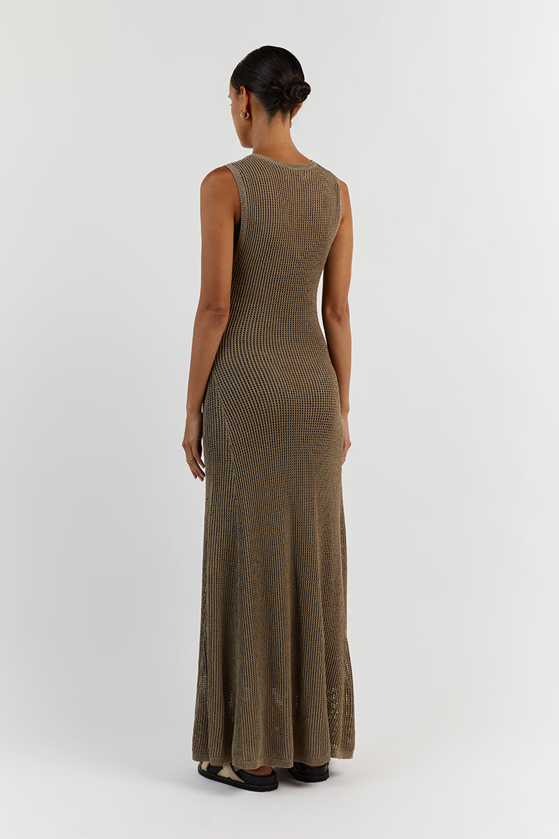 OPHELIA MOSS CROCHET MAXI DRESS