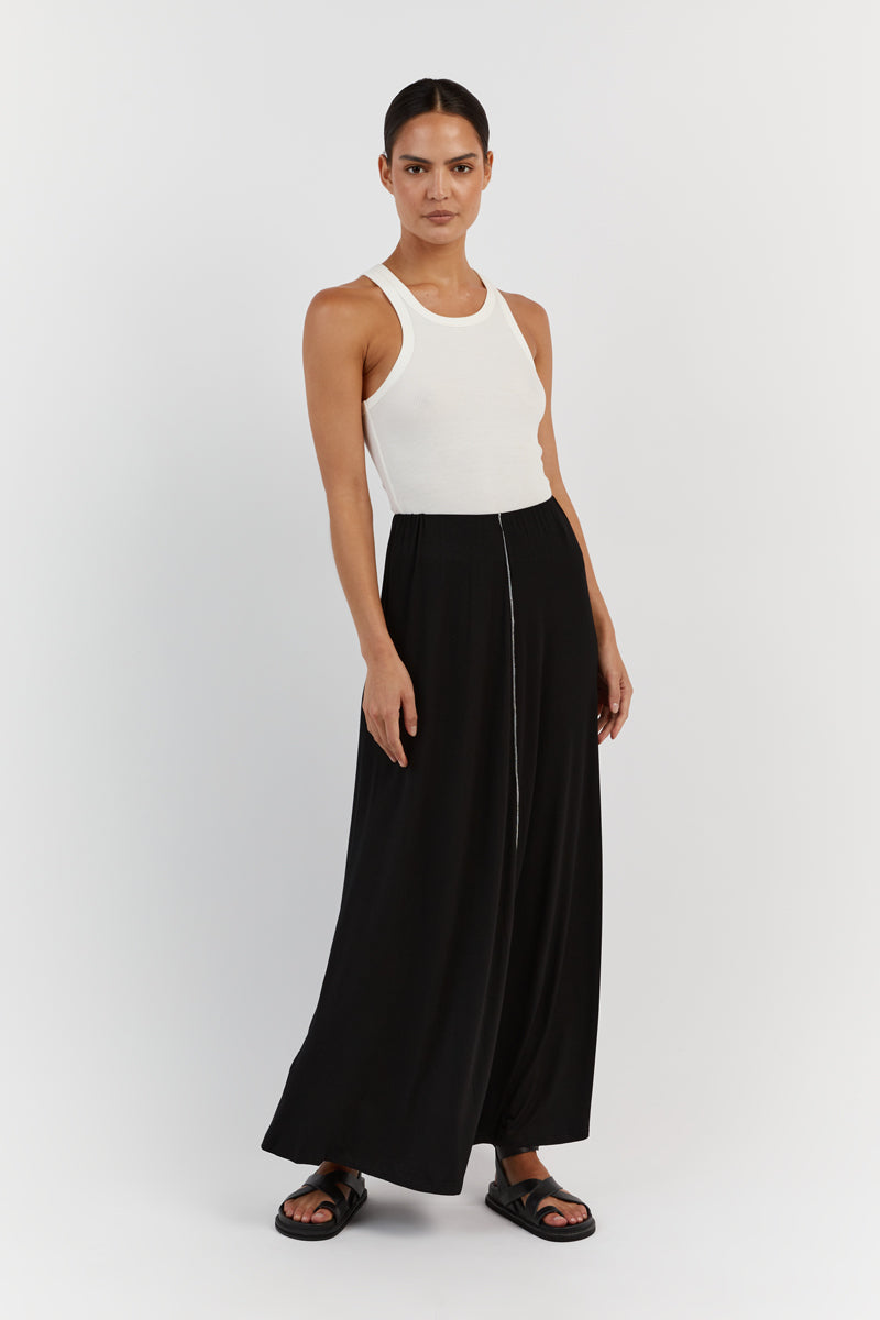 SOHO BLACK MIDI SKIRT