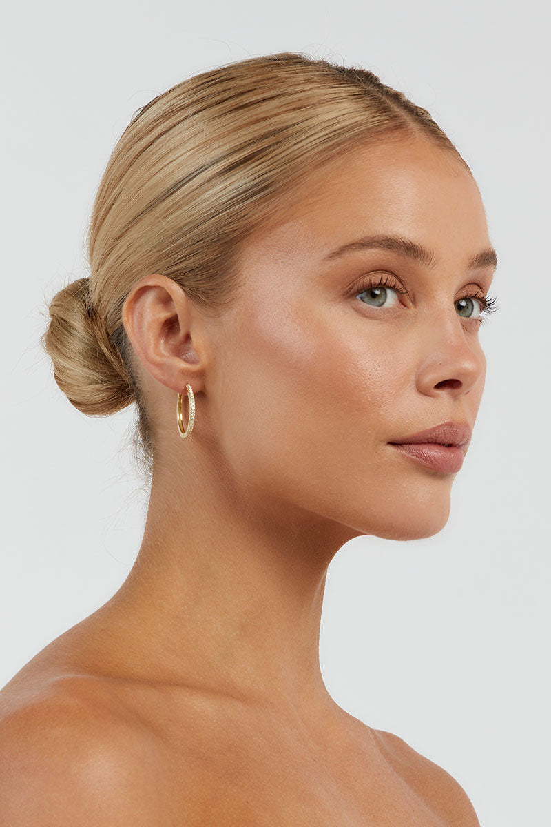 PORTER ANGEL GOLD HOOPS 20MM