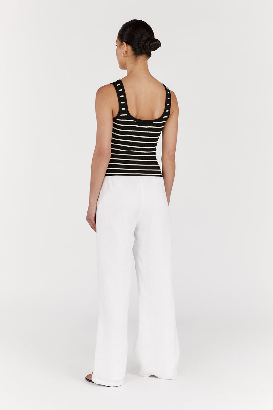 BILLIE BLACK STRIPE KNIT TANK