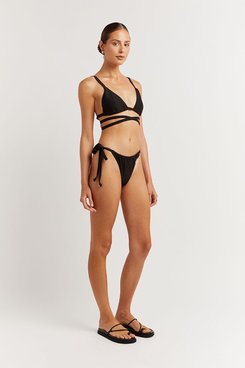 LOLA BLACK STRING BIKINI BOTTOM