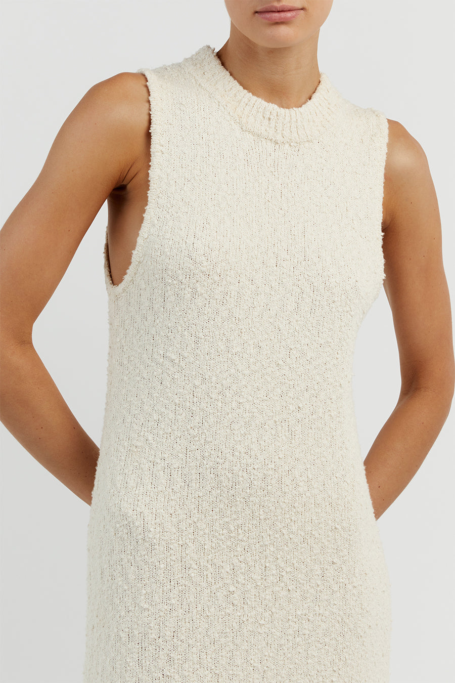 DAKOTA NATURAL HIGH NECK MAXI DRESS