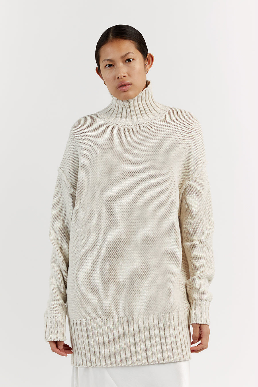 HARLOW STONE KNIT JUMPER