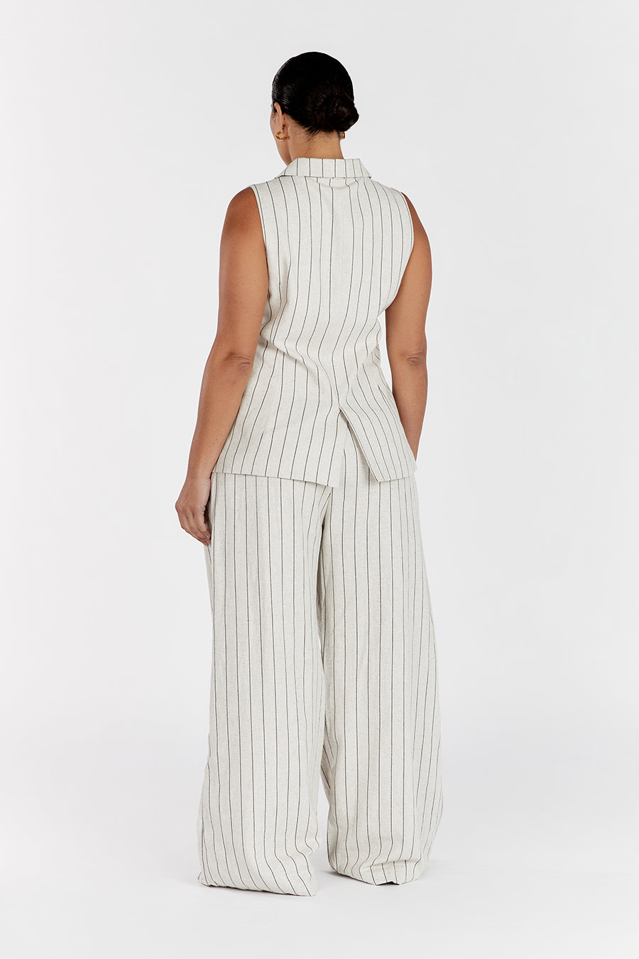 MURPHY NATURAL PINSTRIPE VEST