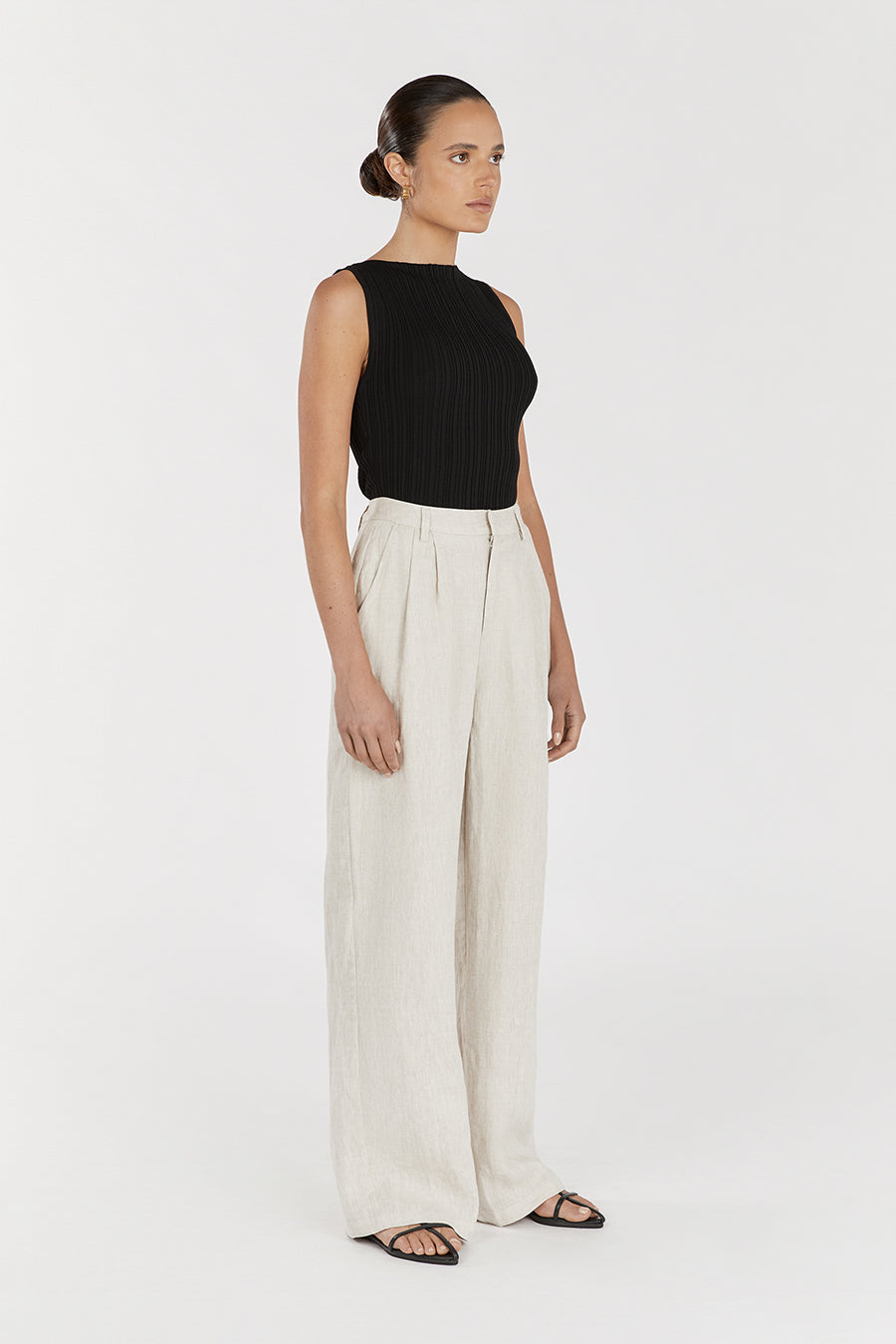 SIENNA BLACK KNIT TANK