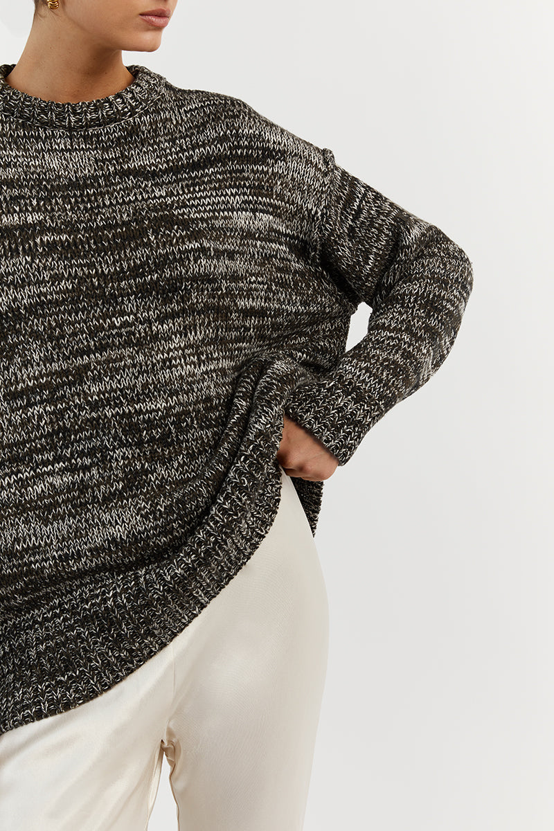 BOWER OLIVE MARLE KNIT JUMPER