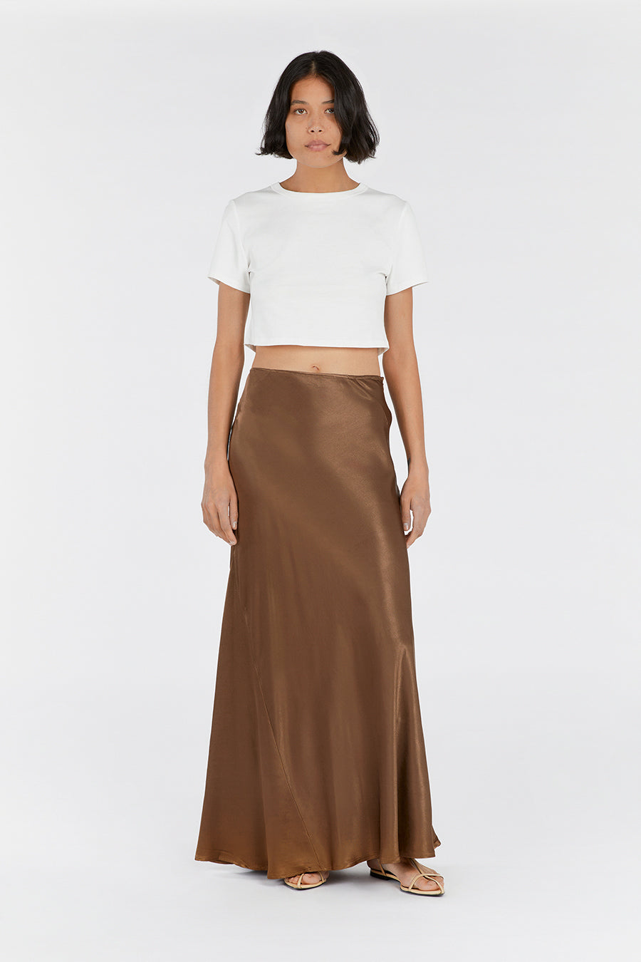 CHARLI COCO SATIN MAXI SKIRT