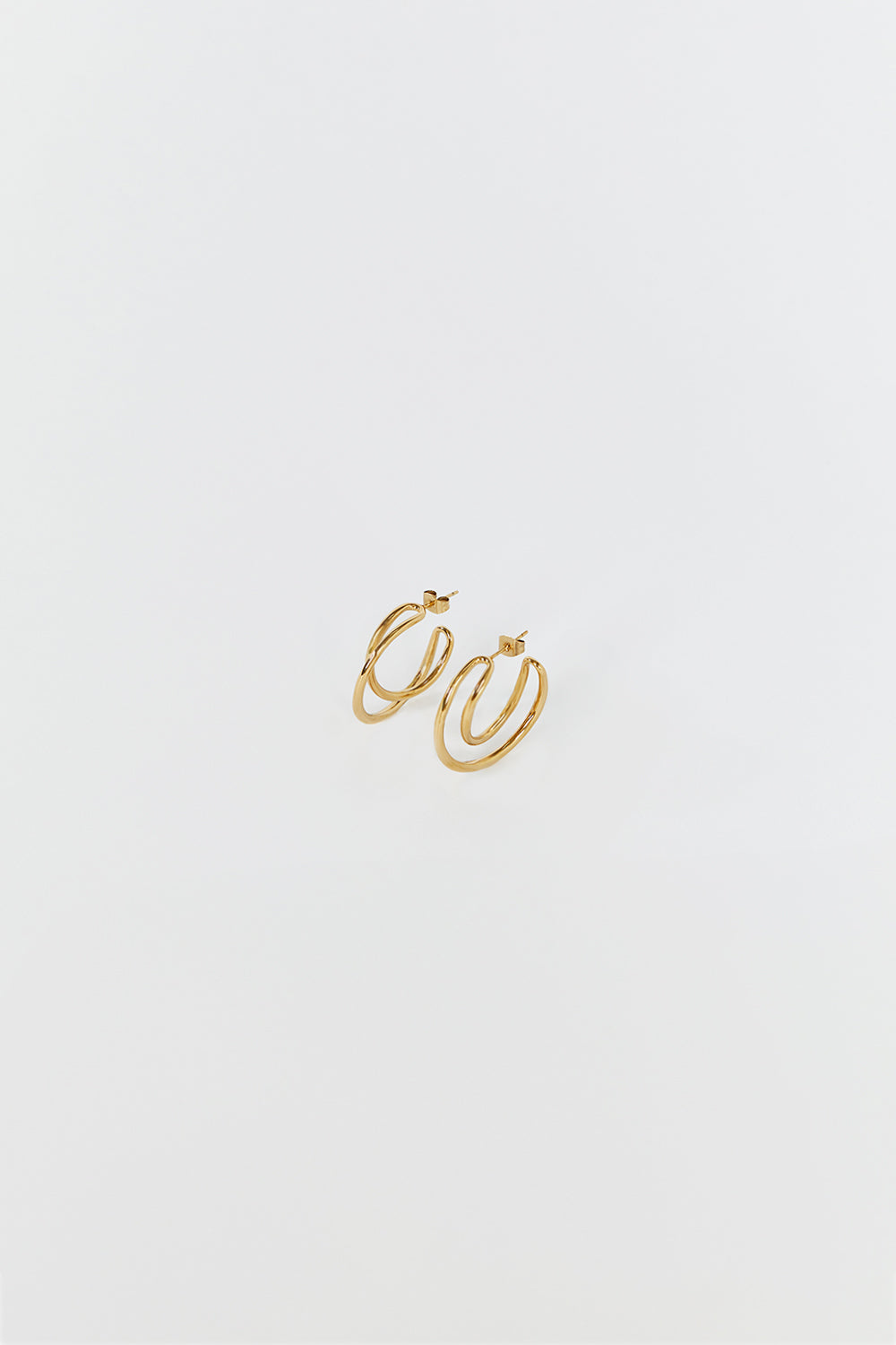 PORTER HARMONY GOLD HOOP EARRINGS