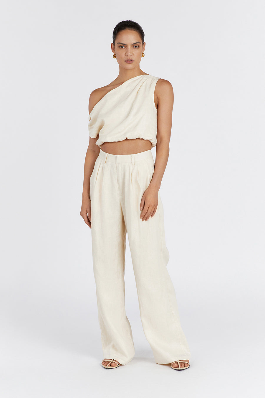 NORAH BUTTERMILK LINEN PANT