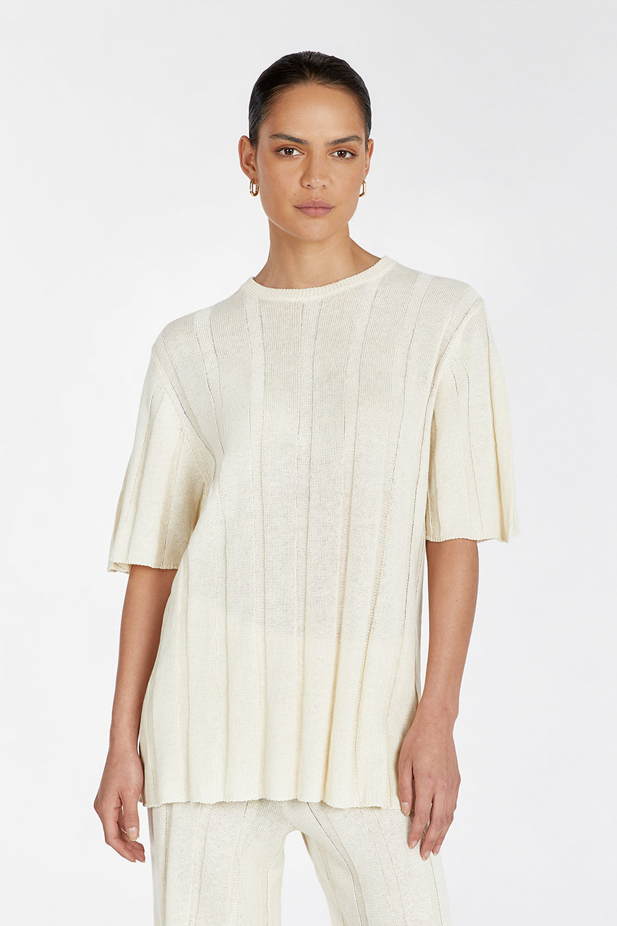 EMERY CREAM OVERSIZED TEE