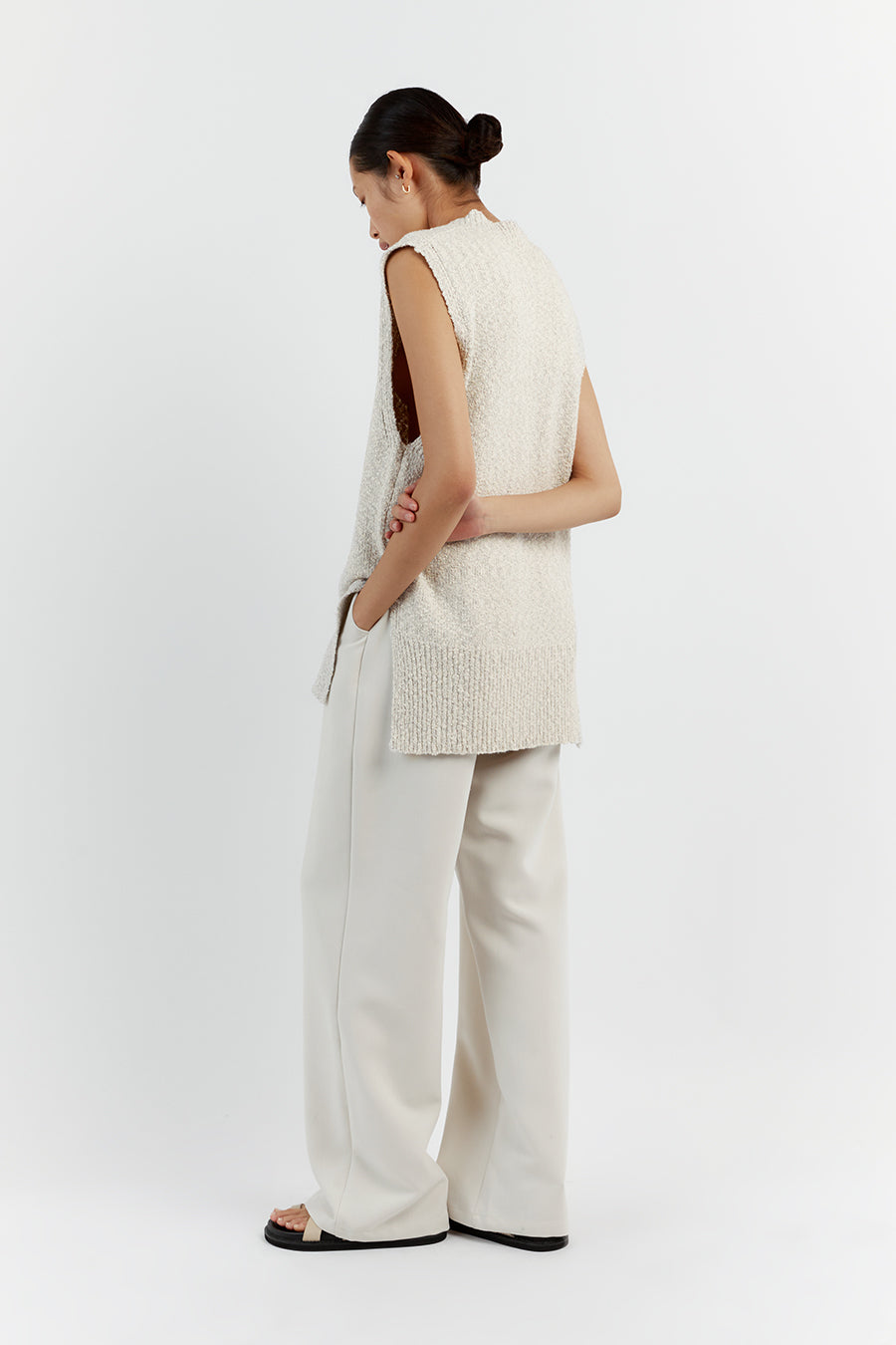 DAKOTA STONE LONG LINE KNIT VEST