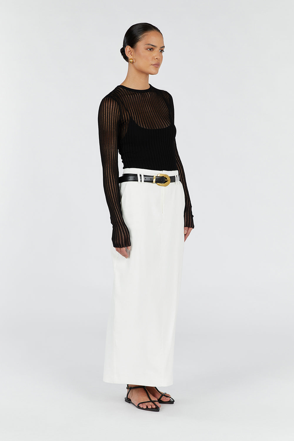 JOVIE BLACK LONG SLEEVE TOP