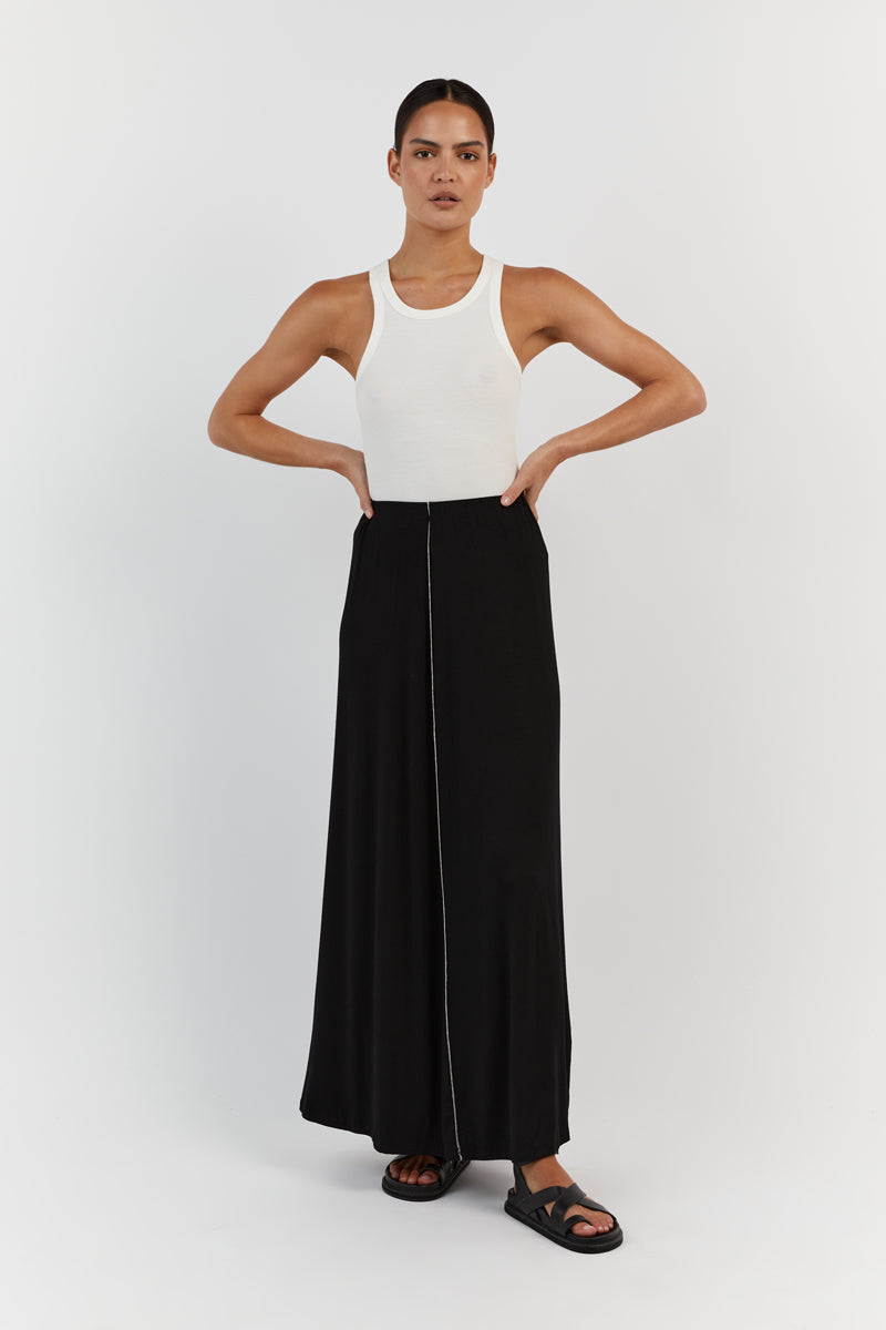 SOHO BLACK MIDI SKIRT