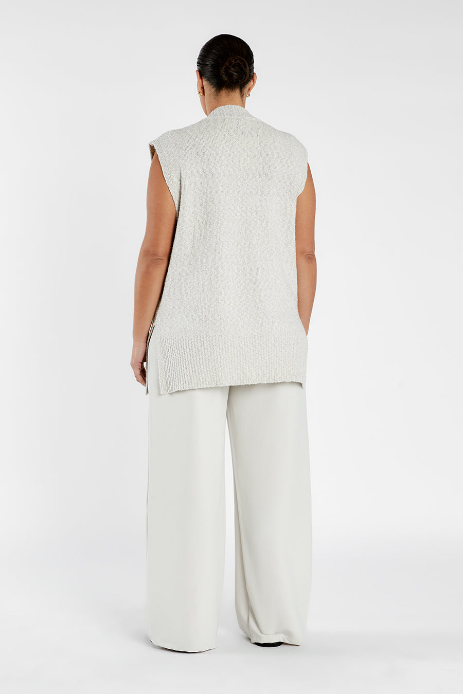 DAKOTA STONE LONG LINE KNIT VEST