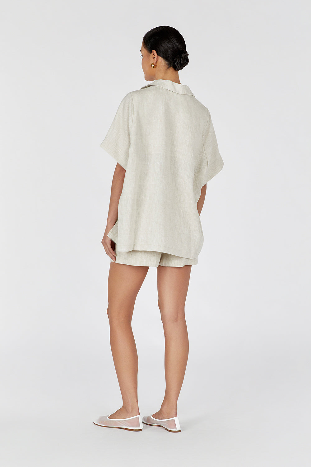 CAMPBELL NATURAL LINEN SHIRT