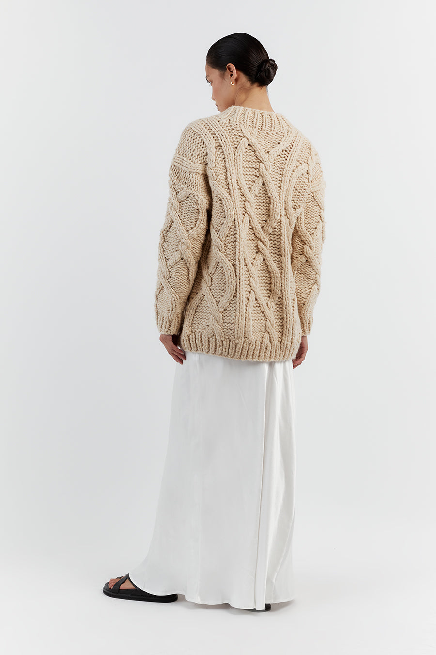 ELLIS NATURAL CABLE KNIT JUMPER