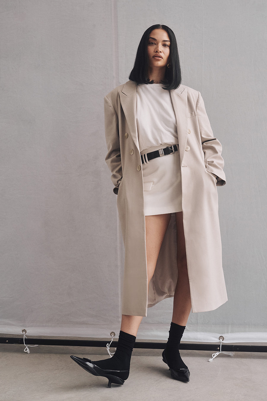 HARLEY STONE LONGLINE COAT