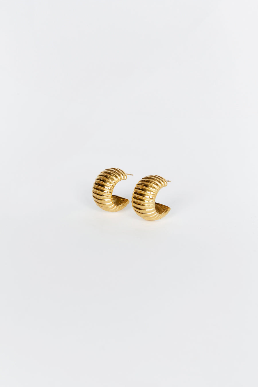 CENDRE FRANKIE GOLD HOOP EARRINGS