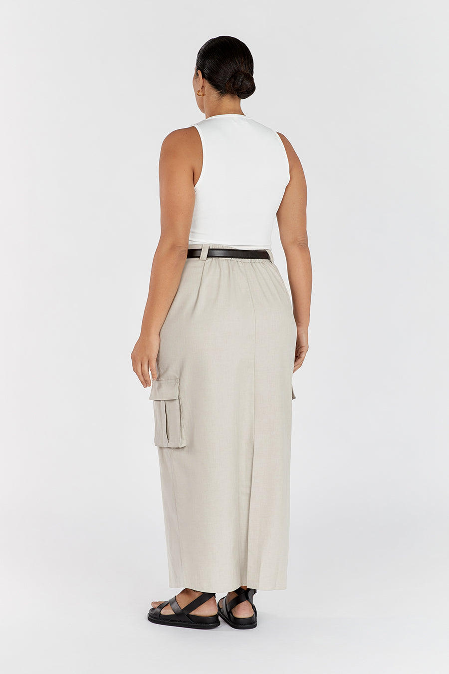 HARLEY STONE CARGO MIDI SKIRT