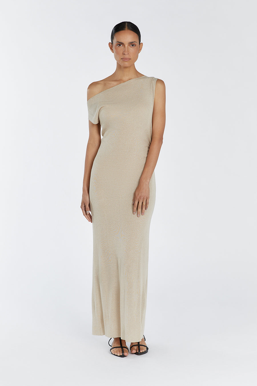 JUNIE NATURAL KNIT MIDI DRESS