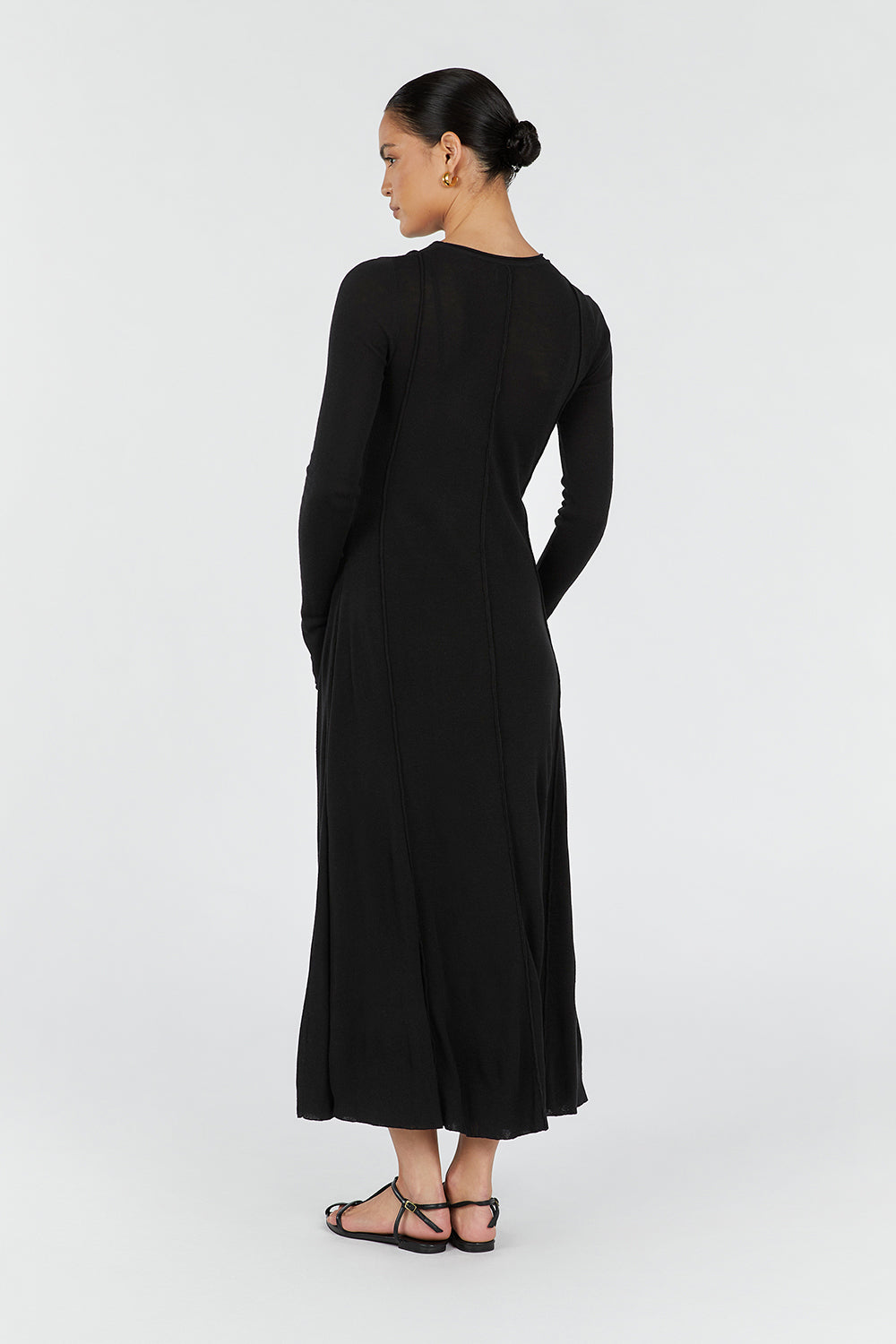 PARKER BLACK LONG SLEEVE DRESS