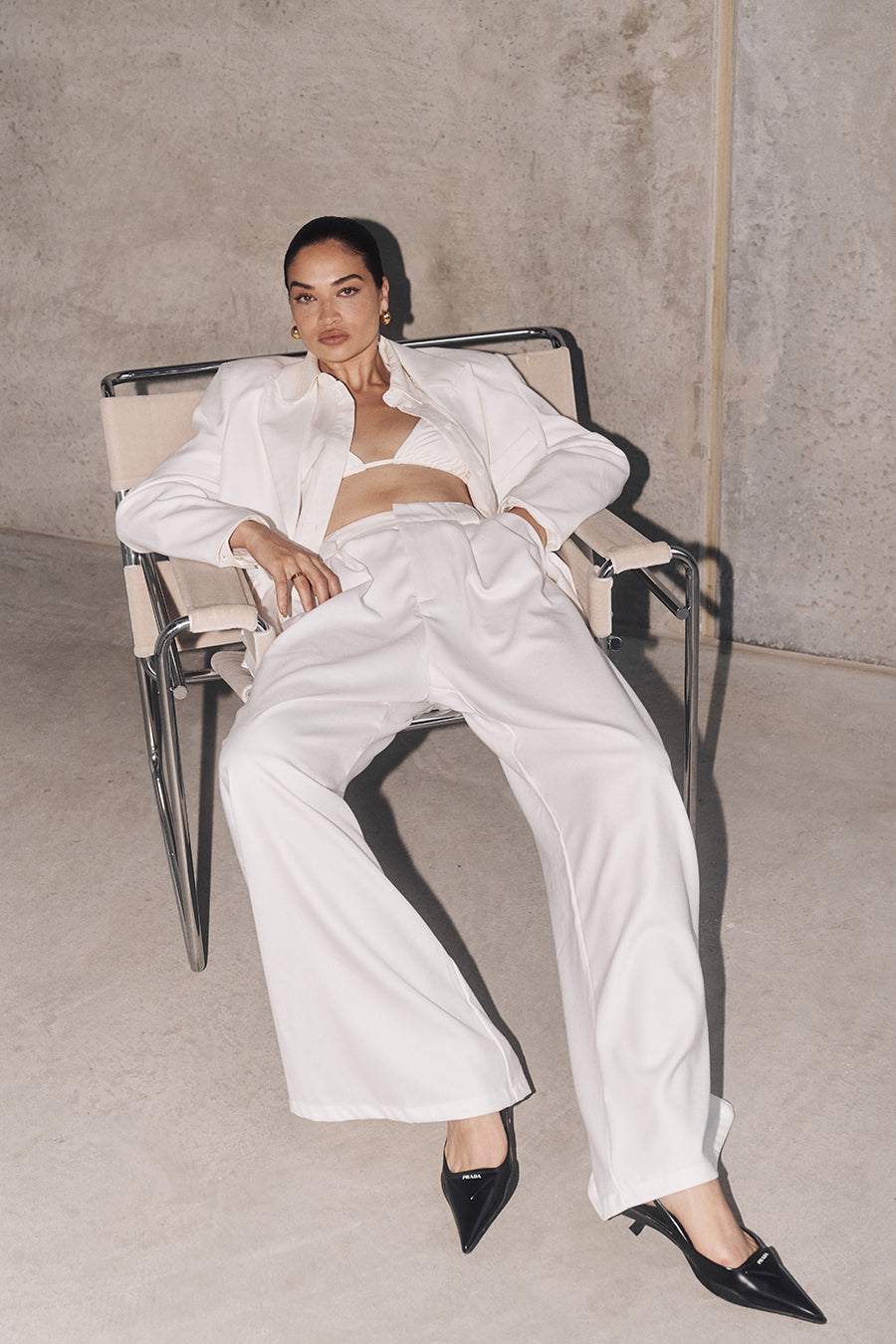 HARLEY WHITE WIDE LEG PANT