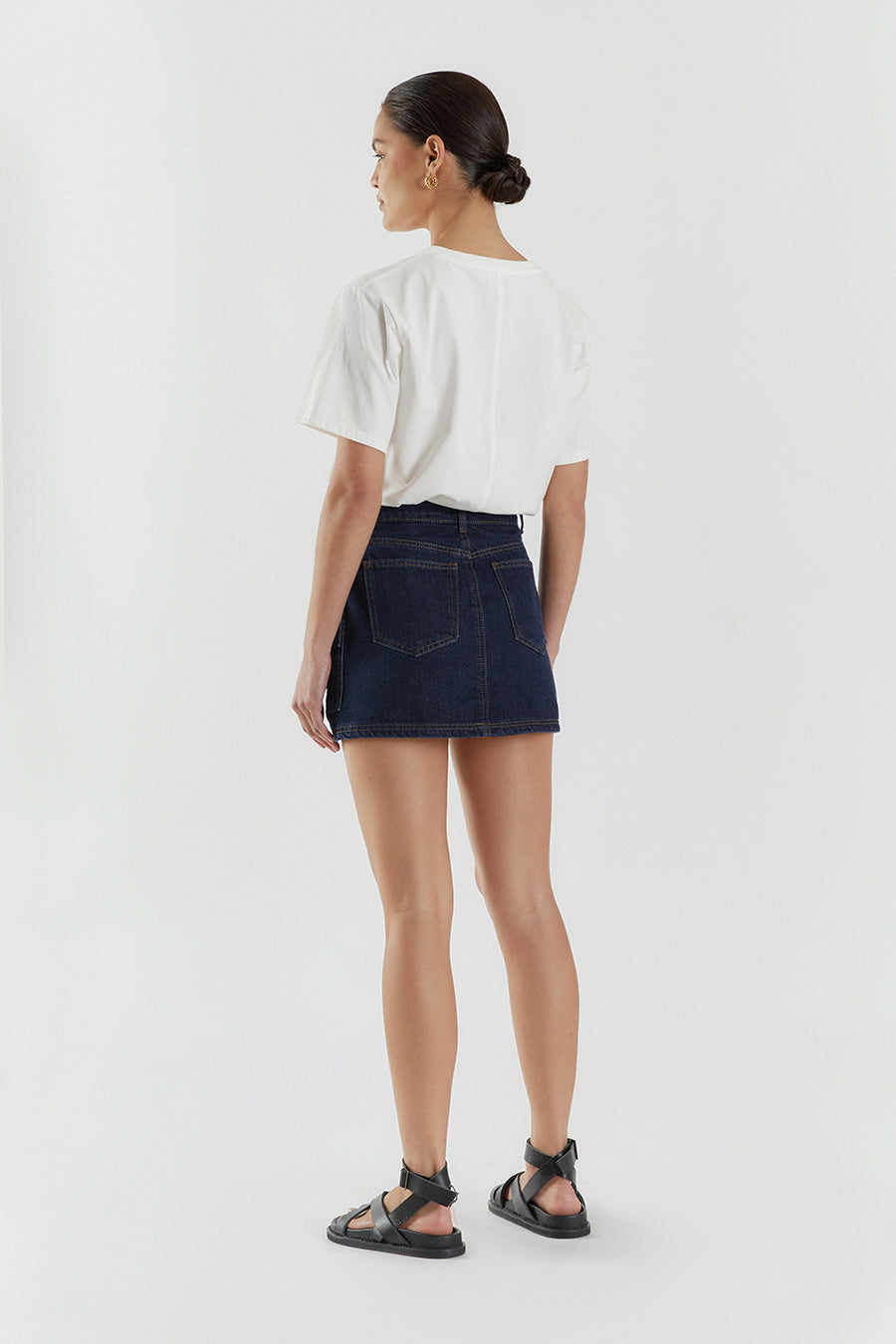 FELIX INDIGO DENIM CARGO SKORT