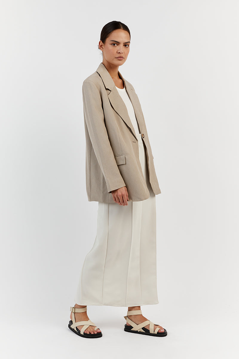 ZANDER OVERSIZED TAUPE BLAZER