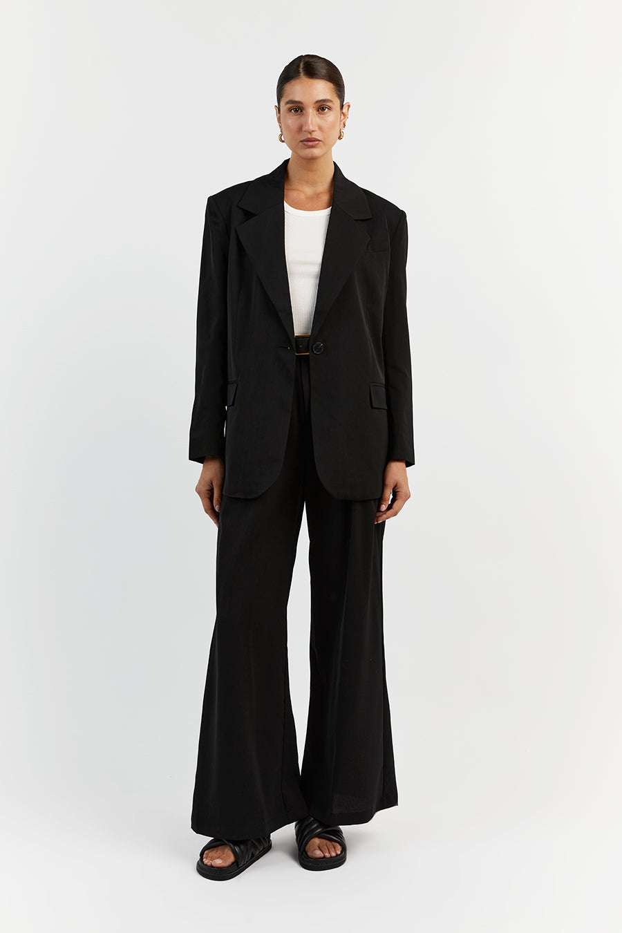 ZANDER OVERSIZED BLACK BLAZER