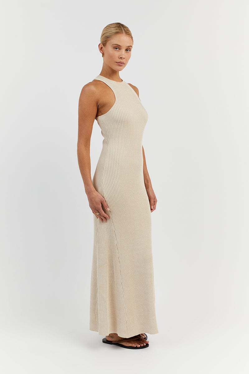 OLYMPIA OAT MARLE MIDI DRESS