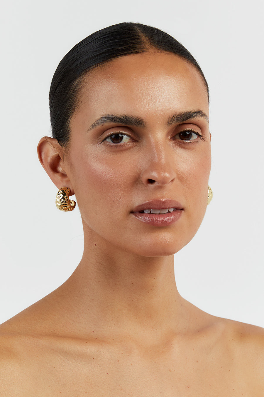LUV AJ MOLTEN GOLD HOOPS