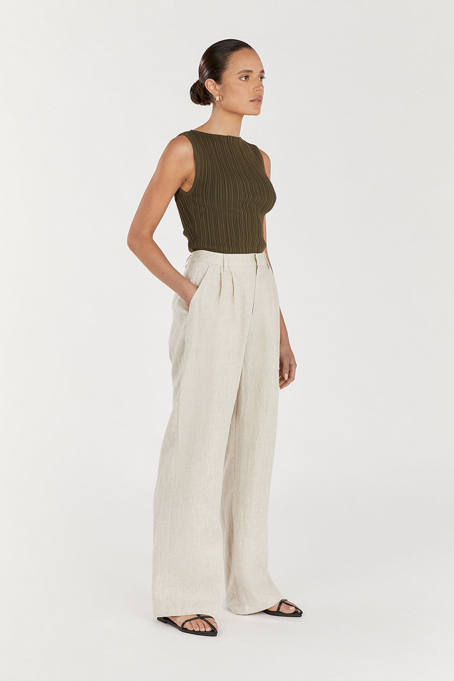 SIENNA OLIVE KNIT TANK