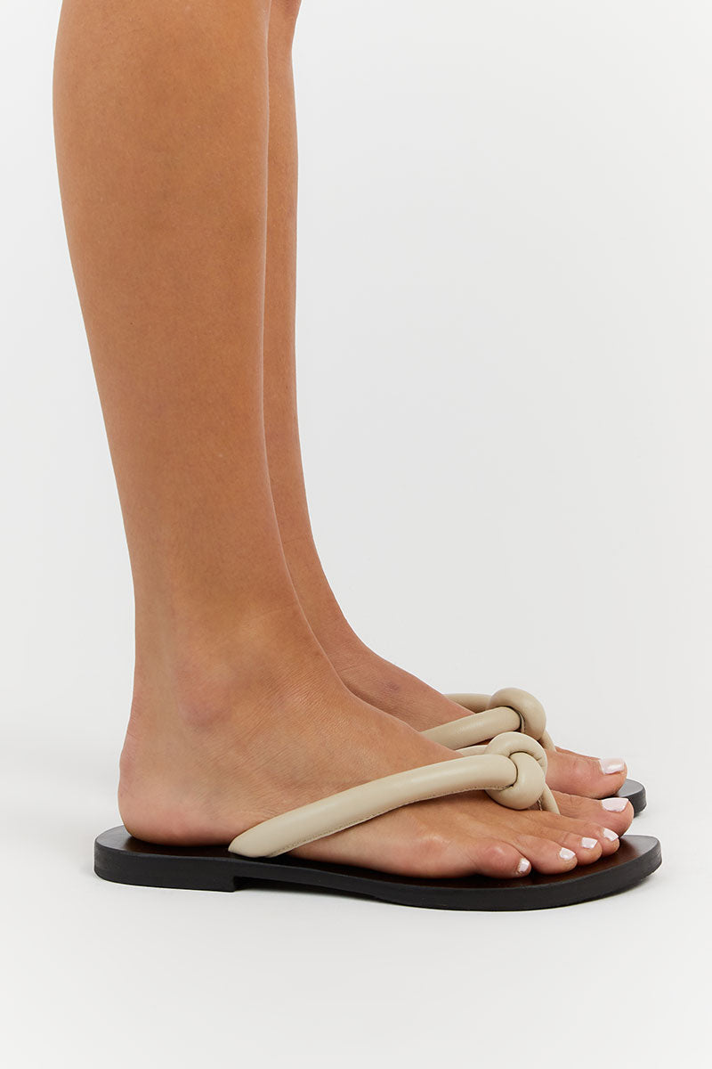 THE BALI TAILOR LOTTIE CREME SANDAL