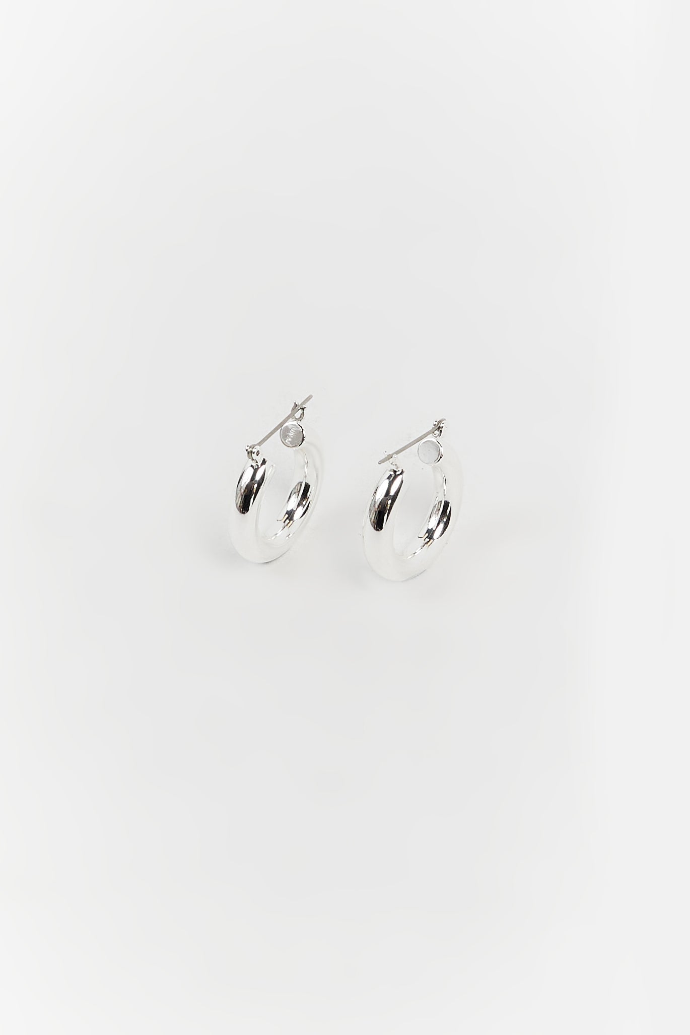 LUV AJ BABY AMALFI SILVER HOOPS