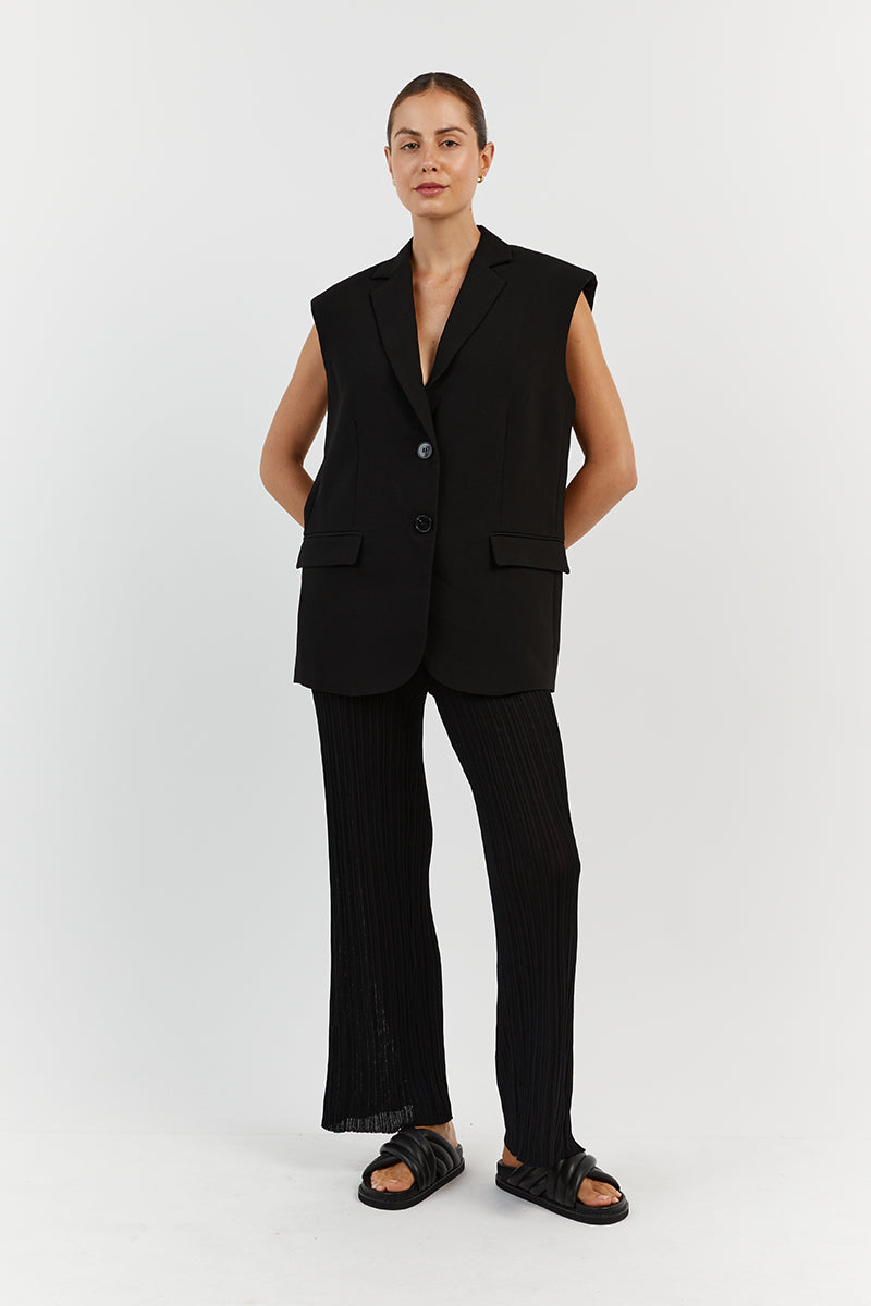 HARPER BLACK STRAIGHT LEG PANT