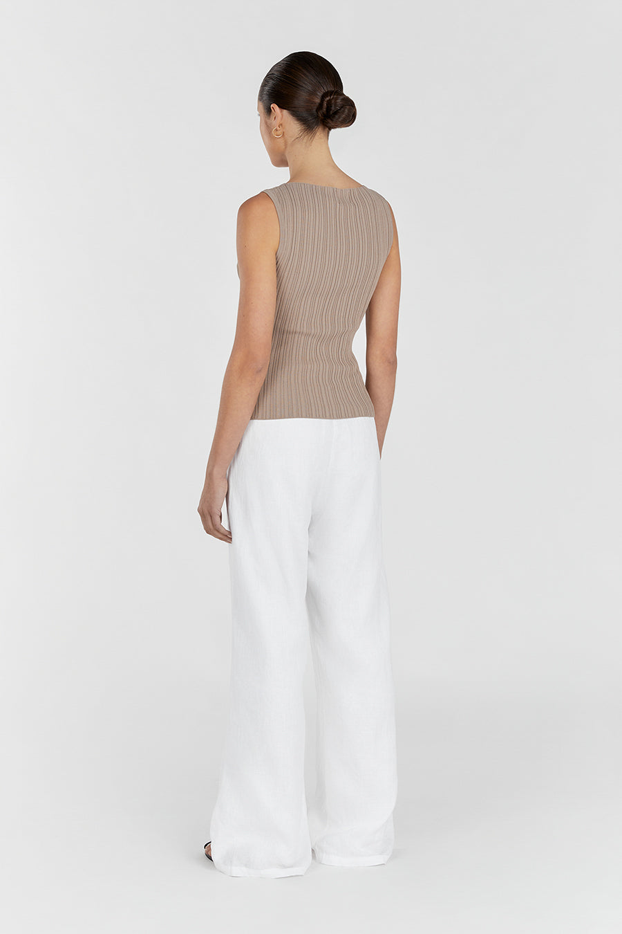 SIENNA TAUPE KNIT TANK