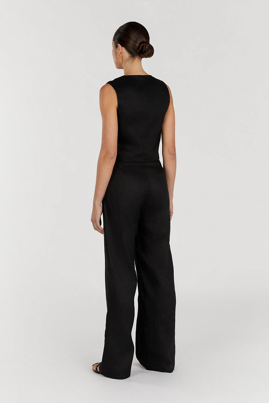 NORAH BLACK LINEN PANT