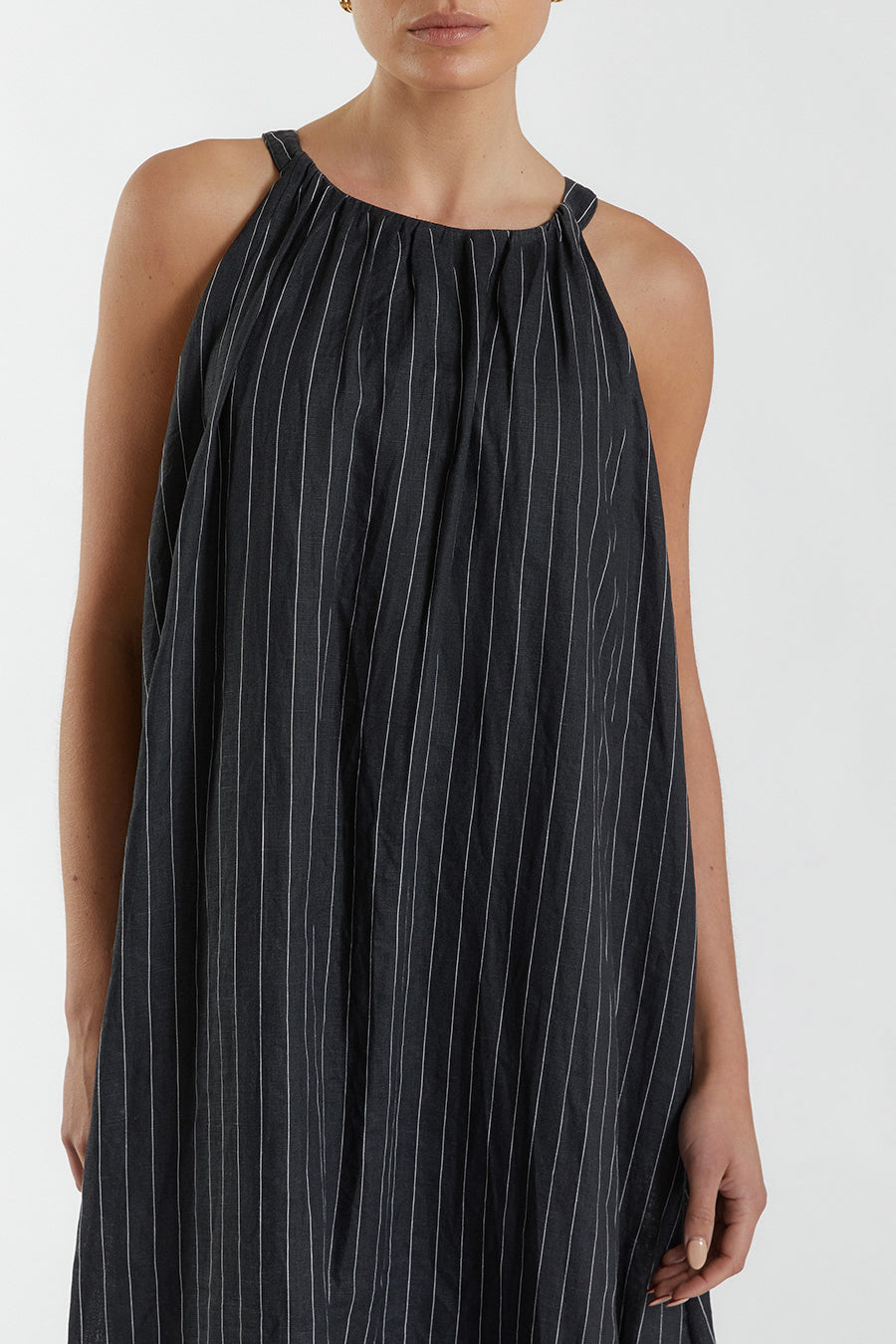 MARCEL BLACK HIGH NECK MAXI DRESS
