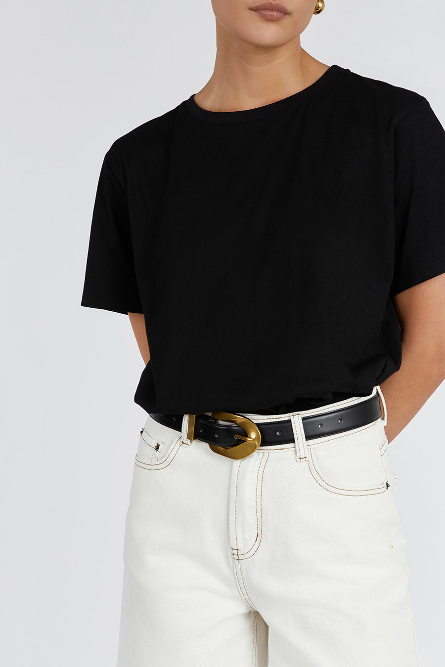 JOPLIN CREAM DENIM SHORT