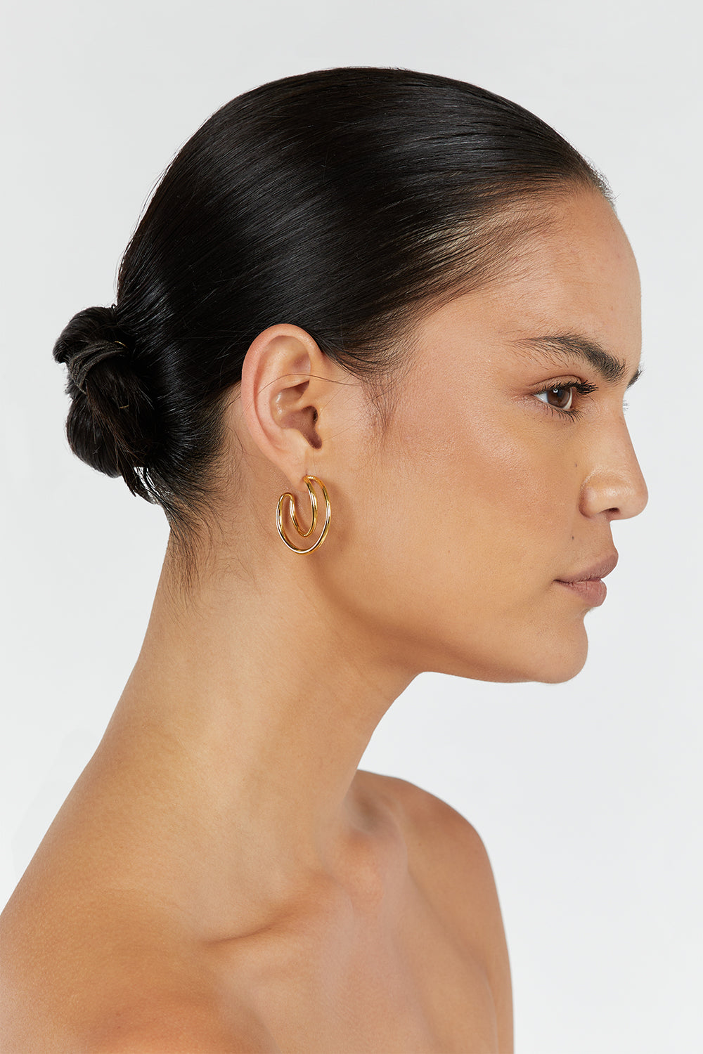 PORTER HARMONY GOLD HOOP EARRINGS