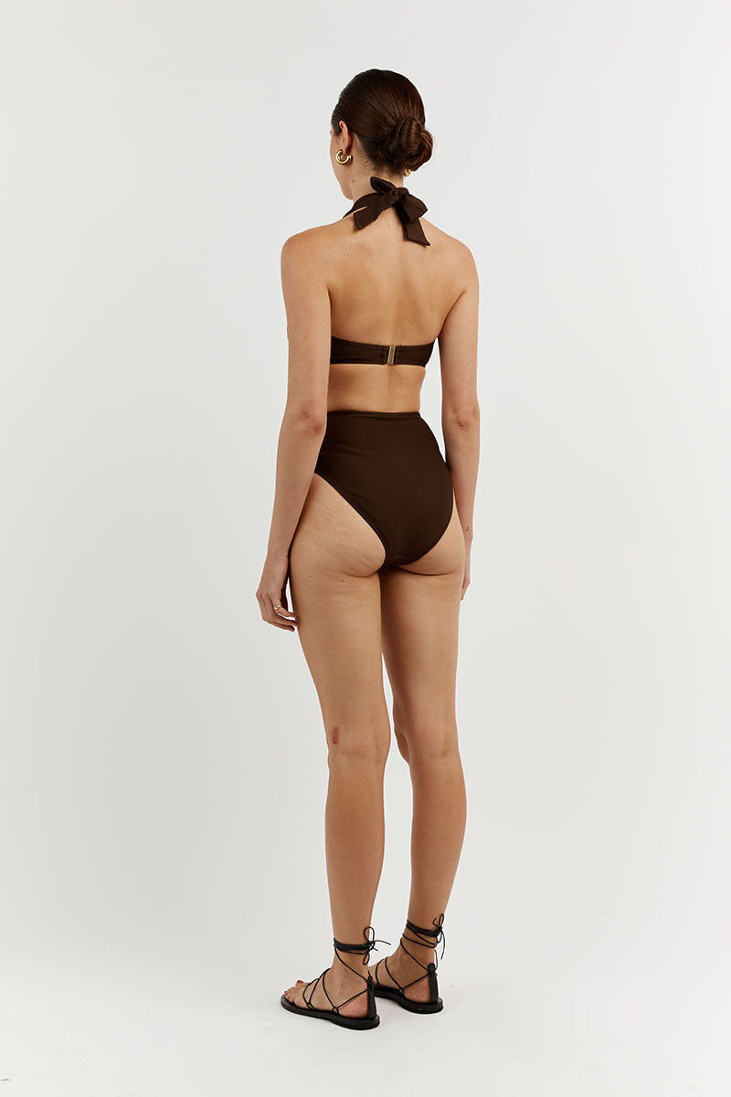 AMAYA CHOC MULTI WAY BIKINI TOP