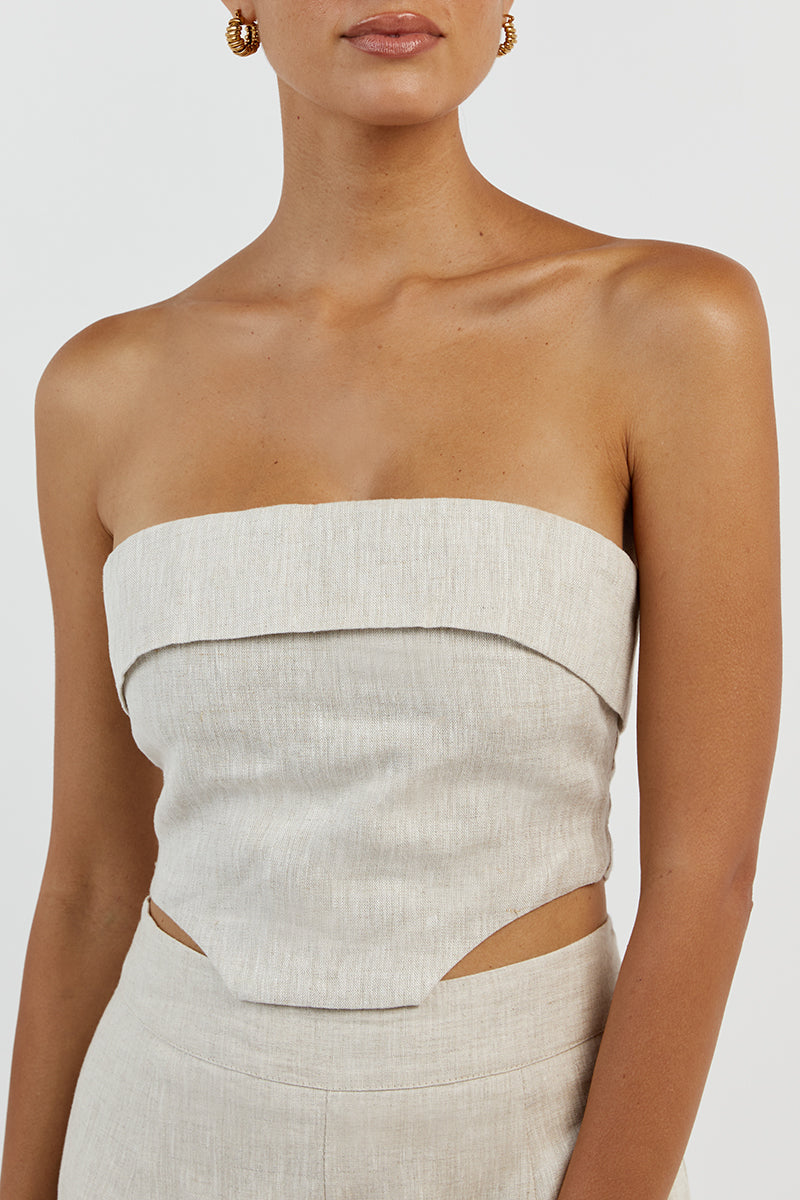 LILY NATURAL LINEN CORSET
